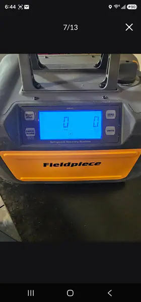 Hvac Fieldpiece MR45 Digital Recovery Machine