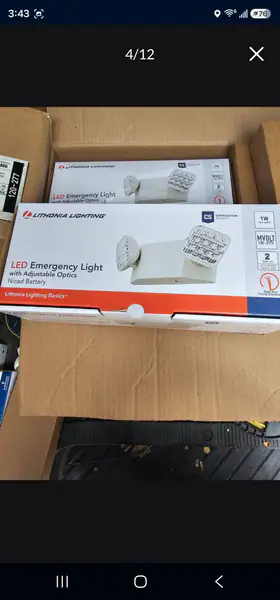 Led egress lights and Emergency ballast