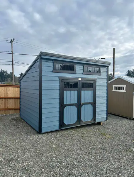 Modern Lap Siding - 10x12 - Single Slope Lean-To Style Building