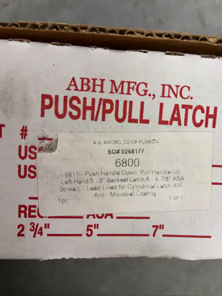 ABH Mfg. Push/Pull Latch