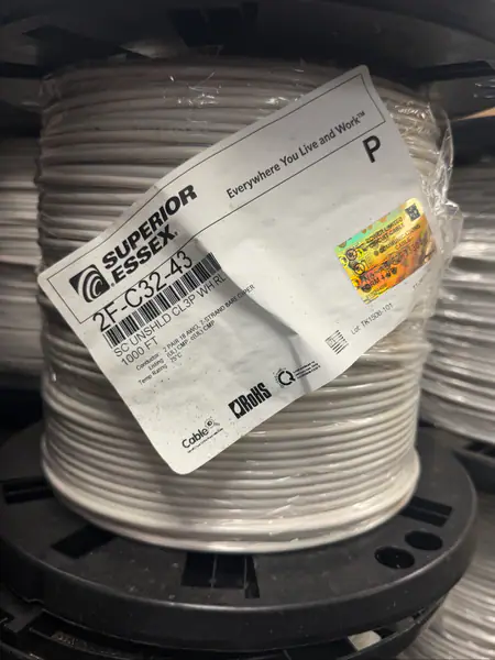 Superior Essex 2F-C32-43 18/4 Plenum Cable 1000FT - New