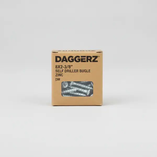 DAGGERZ 8X2-3/8" SELF DRILLER BUGLE ZINC [3M]