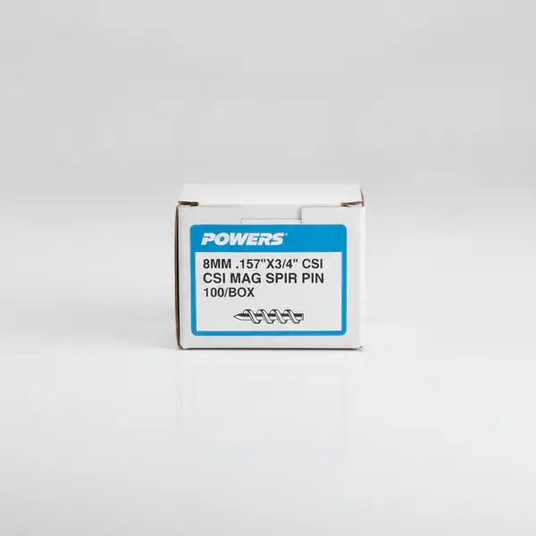 POWERS 8MM .157"X3/4" CSI MAG SPIR PIN 100/BOX
