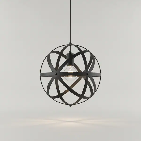 Sarolta Sands 1-Light Black Orb Pendant