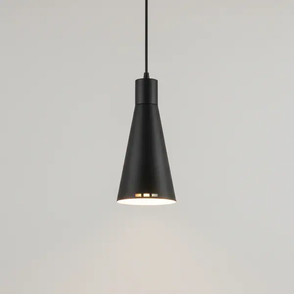 Denali 27-Watt Matte Black Modern 3 CCT Integrated LED Pendant