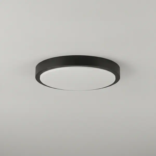 Home Decorators Collection 7.85 in. Black LED Flush Mount