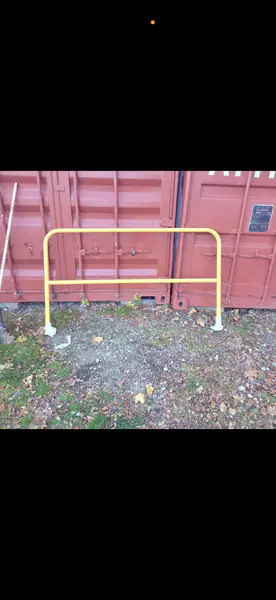 Yellow safety roof rails 