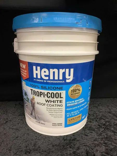 Henry roof tropi cool 100% silicone coating 