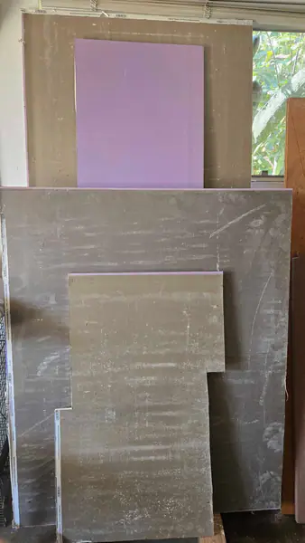 Greenboard drywall pieces