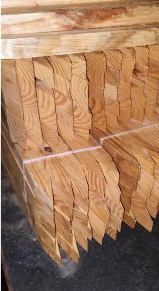 Wooden stakes 