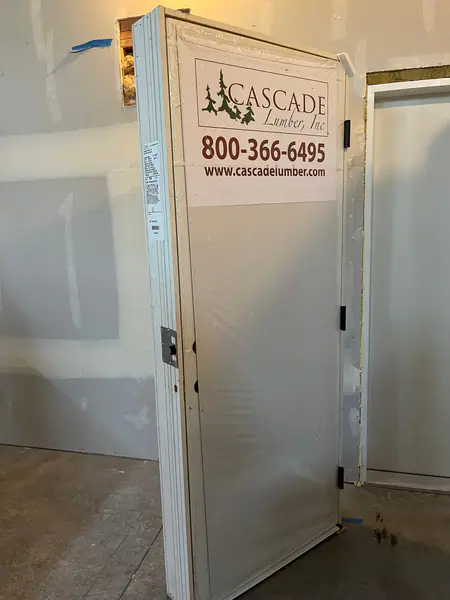 Codel smooth fiberglass garage entry door