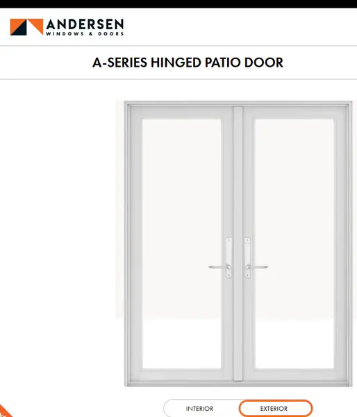 BRAND NEW Andersen Windows Patio Door, A-Series 2 Panel