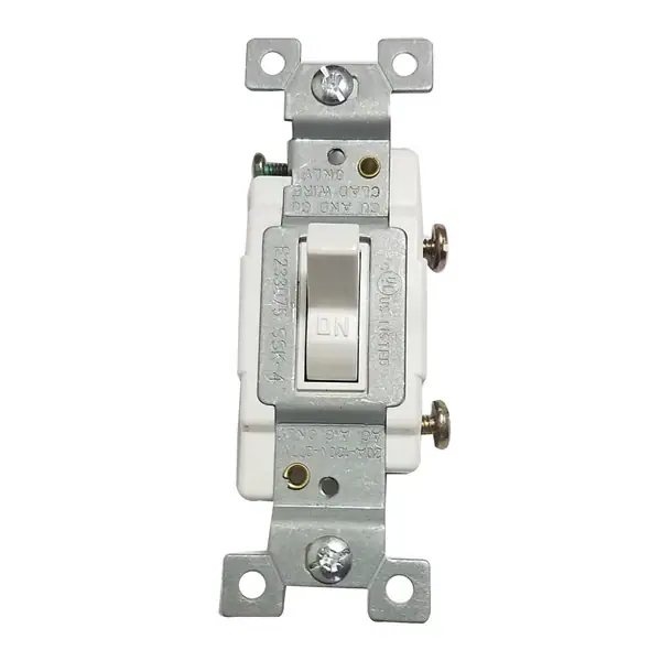 (200) White commercial 20 Amp 120/277 volt toggle switches
