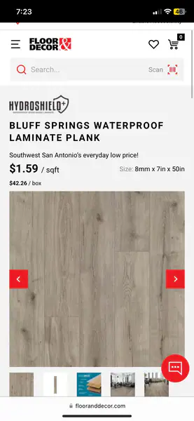 Laminate flooring 
