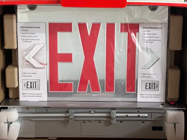 Exit sign