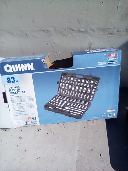 2 Quinn 83 pc 1/2" drive master socket set 