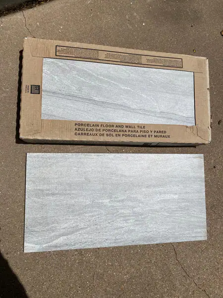 19 boxes. $10 a box Porcelain Floor & wall tile. TCNA certified