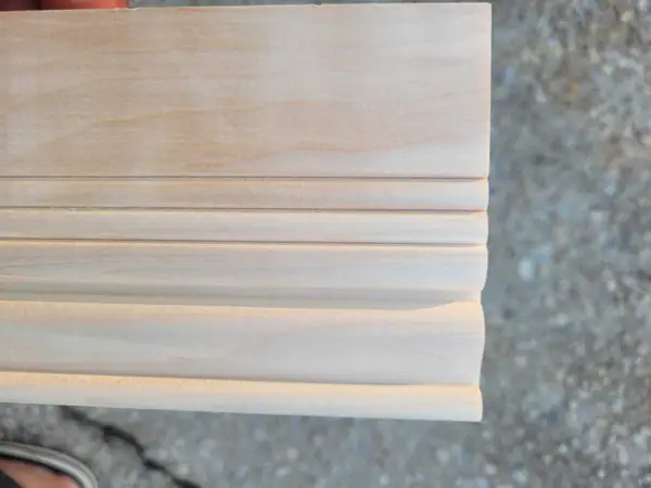 Brand new wood baseboards