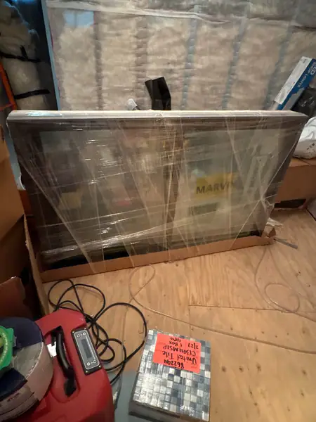 2 pine interior sealed Marvin windows