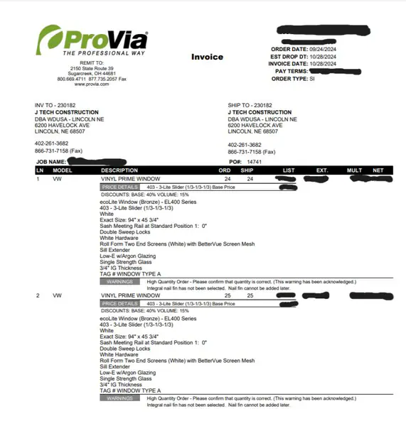 Provia Windows