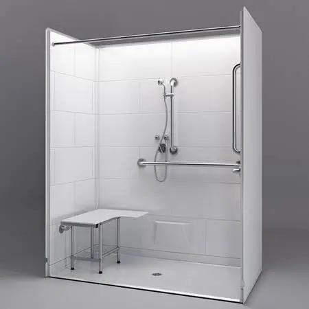 Freedom ADA Roll In Shower - 62-5/8"x32-1/4"