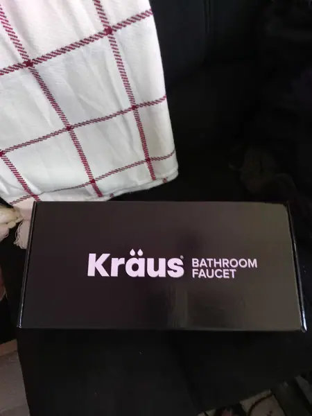 Kraus single lever brushed gold bathroom faucet