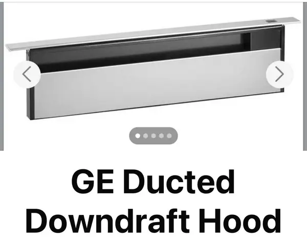 GE Ducted Downdraft Hood