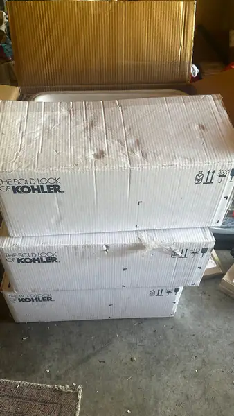 Kohler bathroom sink- Have 3, white porcelain rectangle undermount sink 