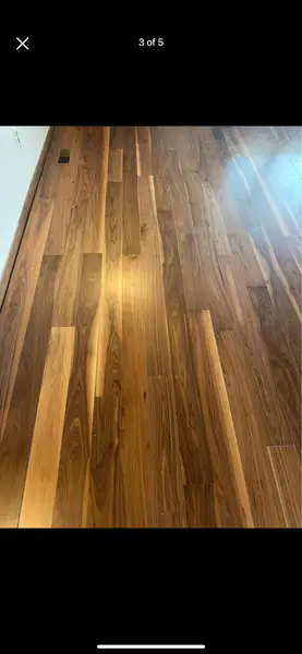 Engineered walnut hardwood flooring 