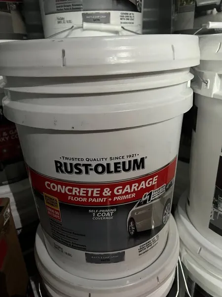 Rust-Oleum 5 Gal Battleship Gray Epoxy Floor Paint – Garage/Concrete Coating