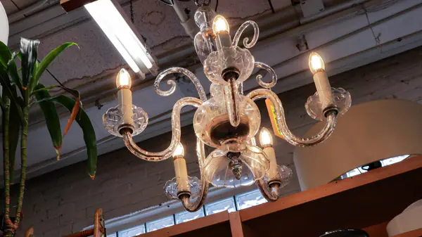 1930’s Glass Chandelier