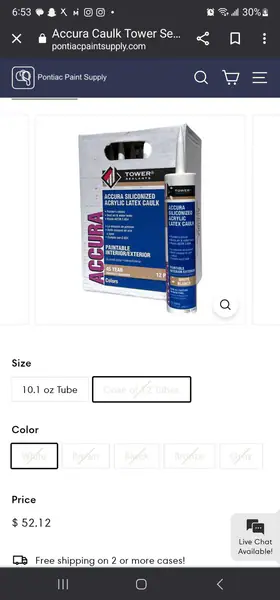 170 Cases Of Caulk 