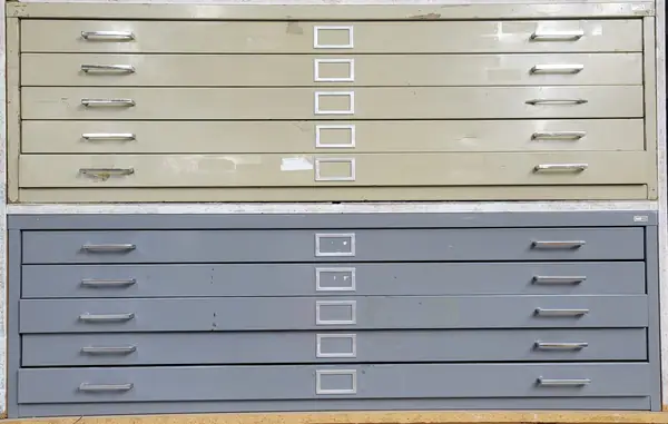 2 flat filing cabinets (map/art/drawing/architectural)