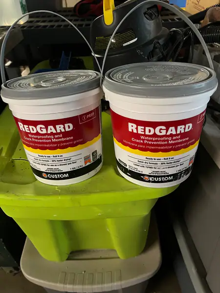 RedGard waterproofing membrane