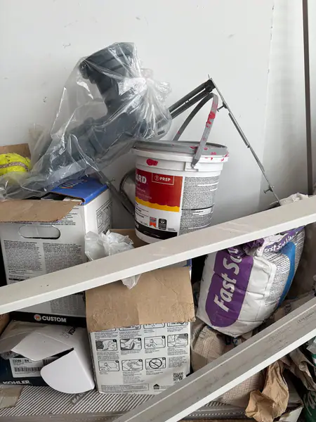 Thin set, Spec Mix, etc leftover from remodel
