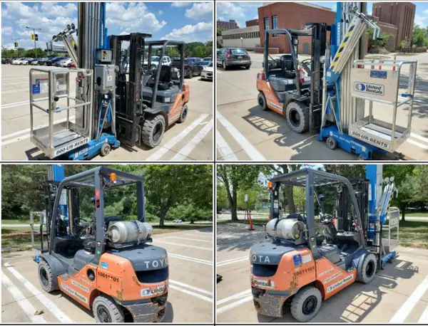 2017 Toyota 8FGU25 5000lbs fork lift