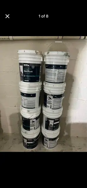 BEHR PREMIUM 5 gal. #DMW-05 Canyon Echo Flat Interior/Exterior Dry Plus Basement Masonry Waterproofer
