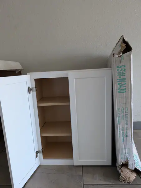White and Gray Shaker Cabinets