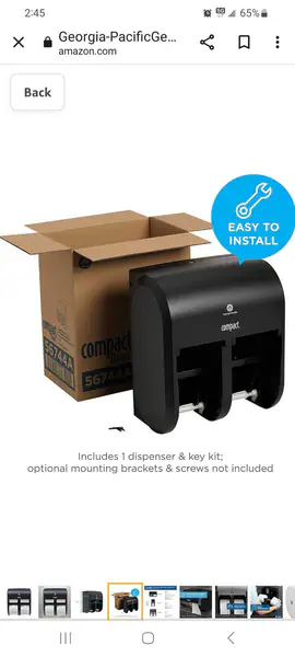 Toilet paper dispensers quad