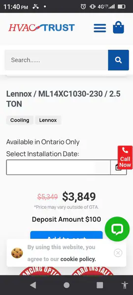 Lennox AC condenser 