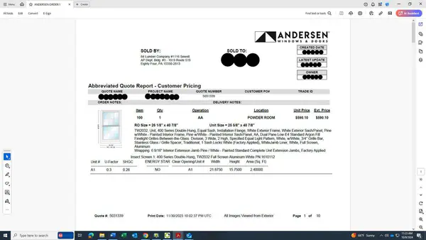 ANDERSEN WINDOWS