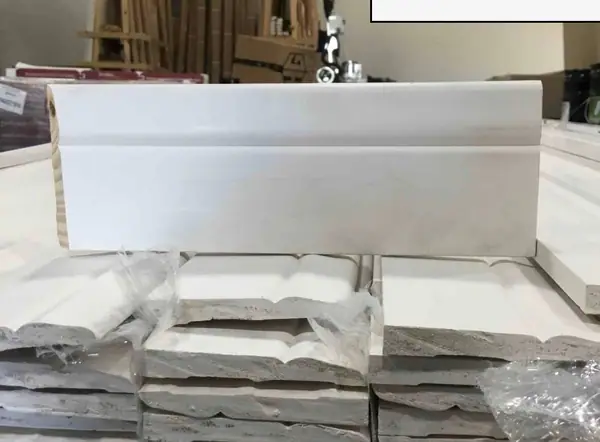 3” Primed Baseboard molding 