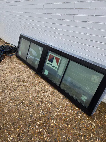 New andersen 100 series Windows.  (1)6' x6' $8453' (2) 3 x 8' $702, (3)9' x 6' $1632, (4)2' 3.5" x 9' $866