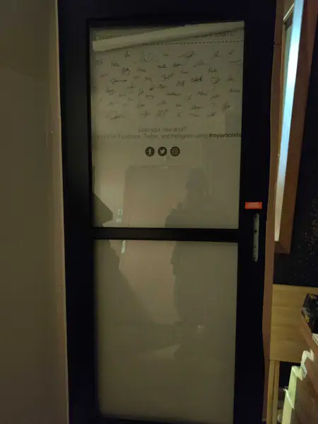 Larson doors new, with locks