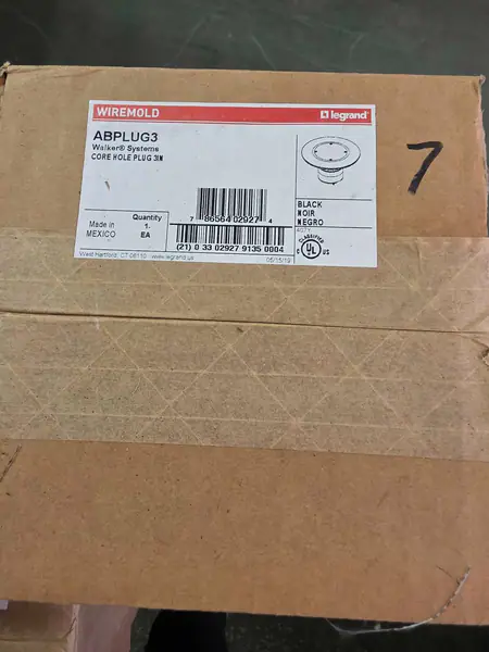 NIB LEGRAND ABANDONMENT PLUG ASSEMBLY FOR 3" CORED HOLE