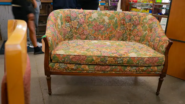 Floral Print Couch