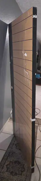 NEW Modern Walnut & Steel Front Door - 36x80 - $360