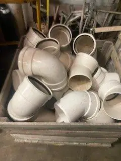 Underground plumbing fittings - various types and sizes