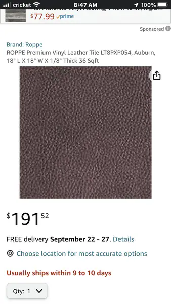 ROPPE PREMIUM VINYL LEATHER FLOORING 