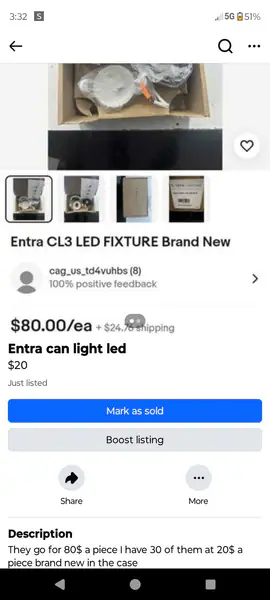 Entra can light led